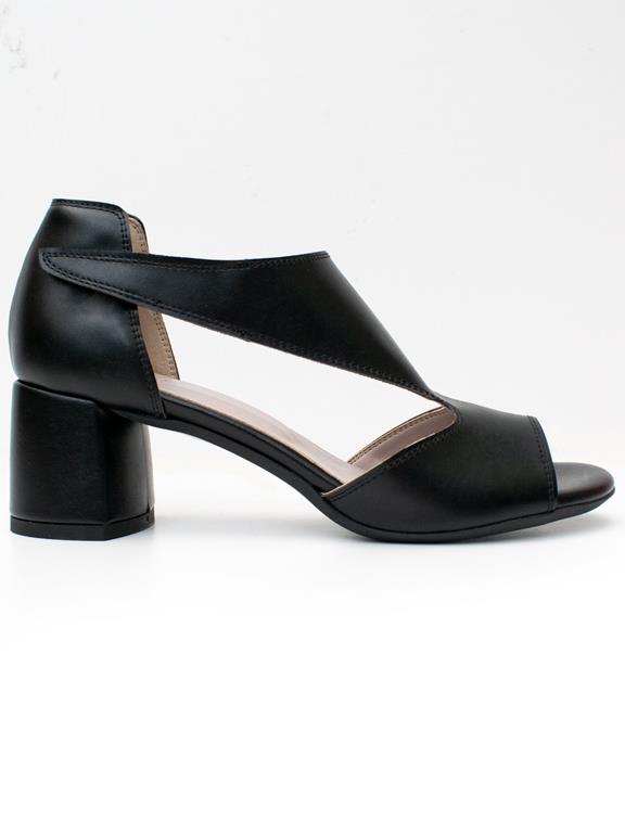 Sandals Peep Toe Black 5