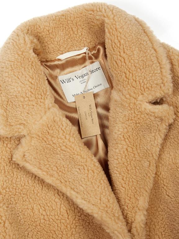 Recycled Teddy Coat Beige from Shop Like You Give a Damn