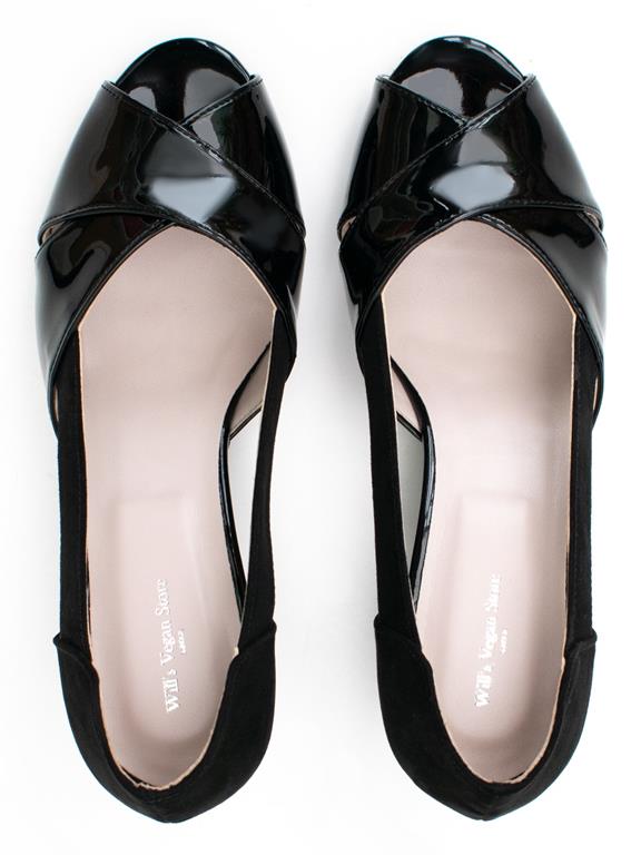 Wedges Peep Toe Black from Shop Like You Give a Damn