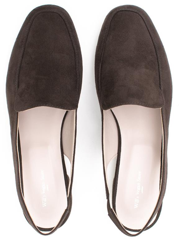 Loafers Slingback Donkerbruin 3