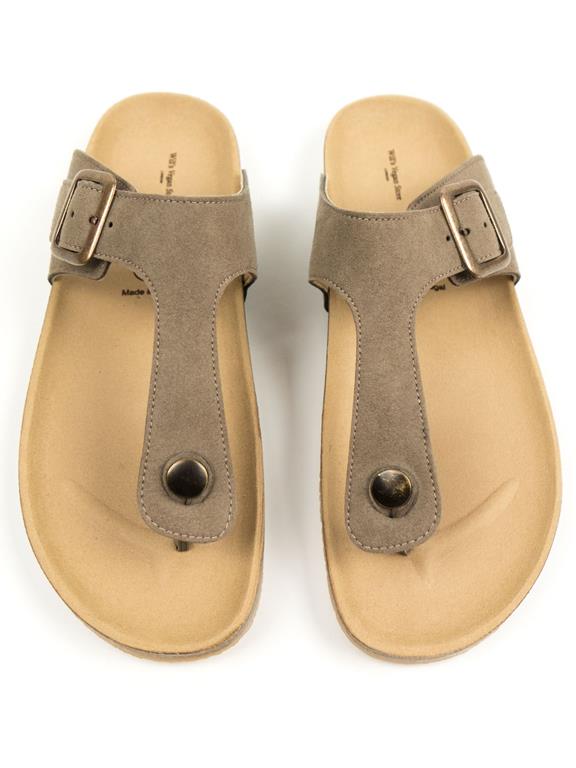 Slippers Toe Peg Beige from Shop Like You Give a Damn