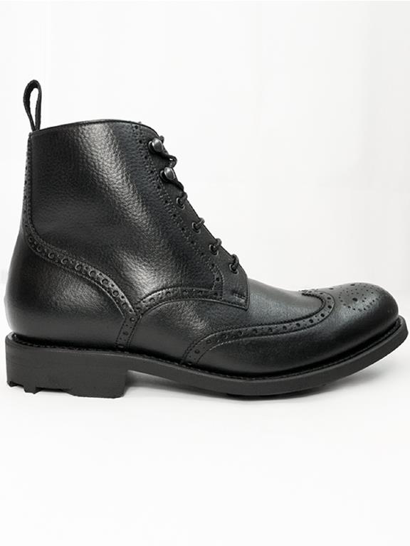 Brogue Boots Goodyear Welt Black 4