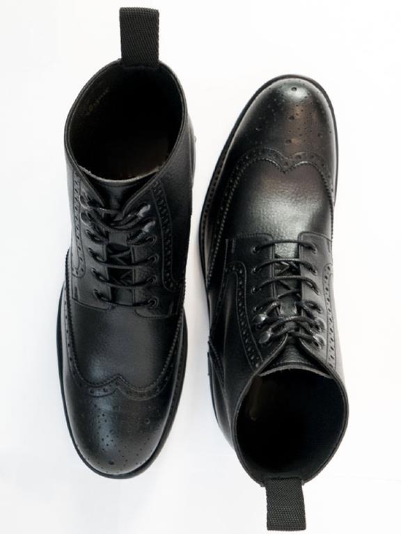 Brogue Boots Goodyear Welt Black from Shop Like You Give a Damn
