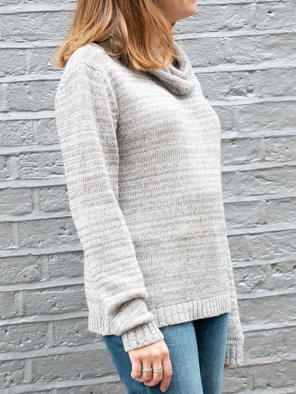 Roll Neck Jumper Light Grey from Shop Like You Give a Damn