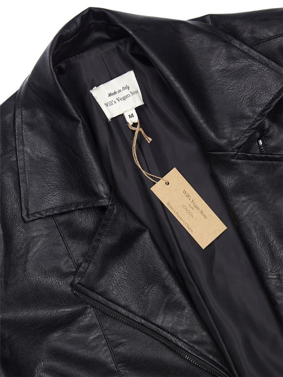 Vegan Leather Jacket Black 4