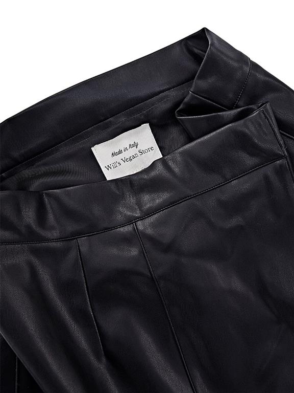 Midi Skirt Vegan Leather Black 5