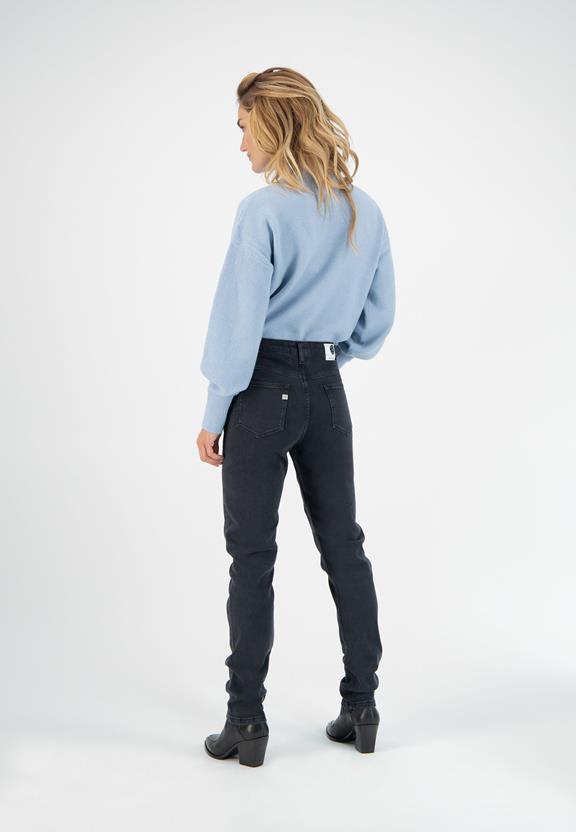 Jeans Straight Mimi Zwart 4