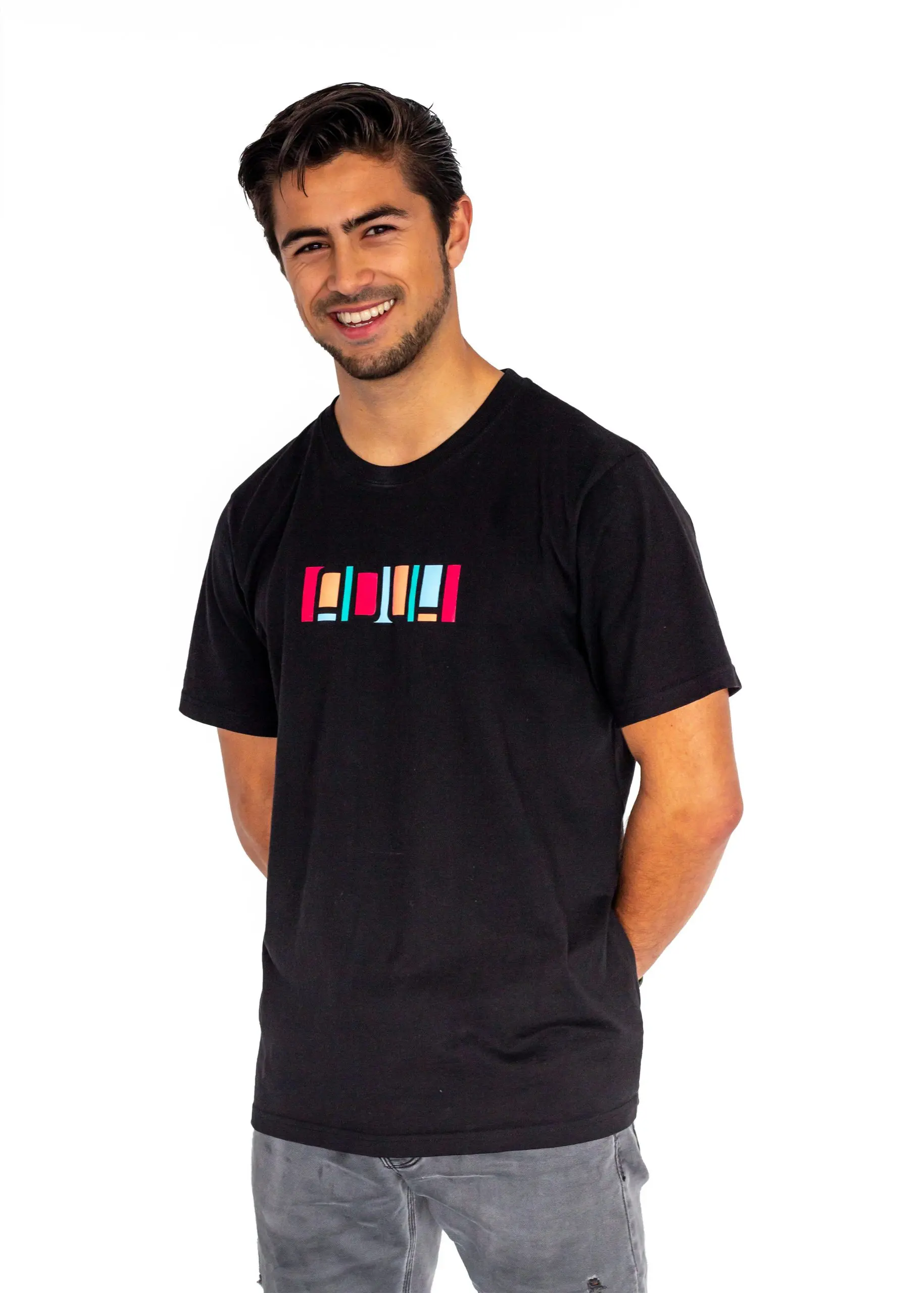 T-Shirt Pelangi Black 1