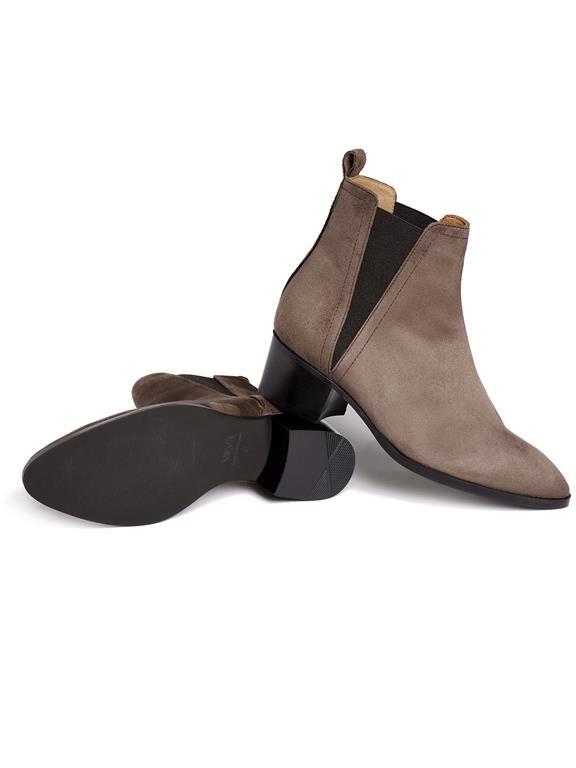 Chelsea Boots Point Toe Donkerbruin 5