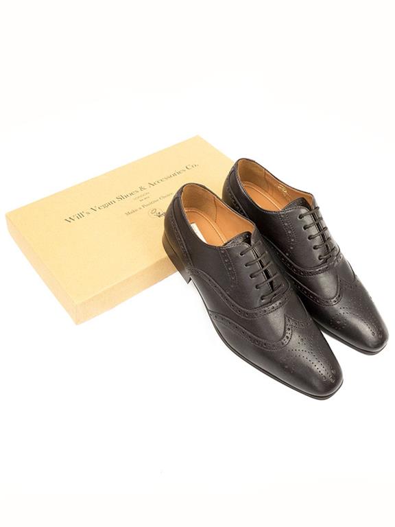 Brogues City Square Toe Donkerbruin 6