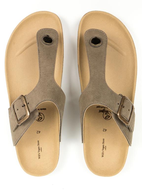 Slippers Voetbed Taupe 4