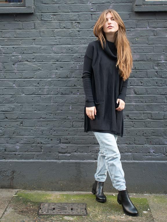 Turtleneck Tunic Black from Shop Like You Give a Damn