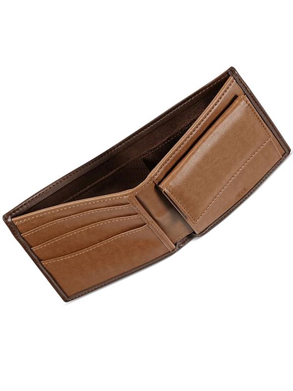 Wallet Billfold Coin Dark Brown 1