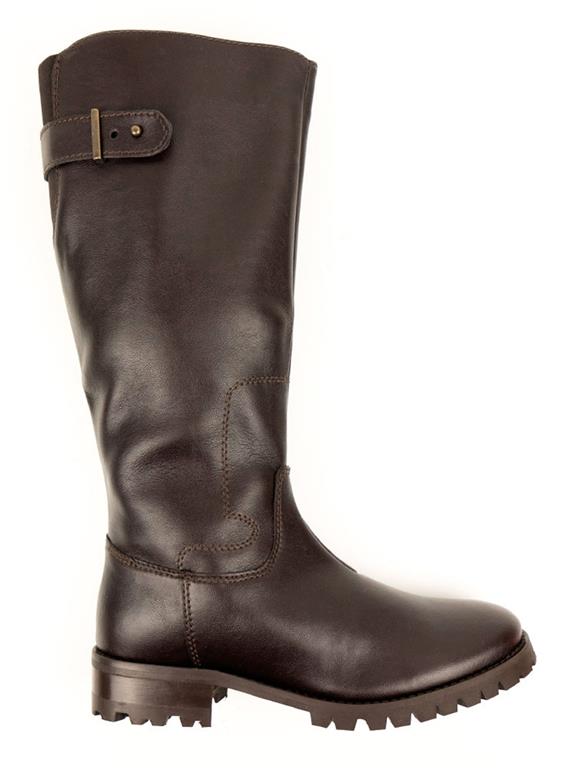 Boots Knee Length Deep Tread Dark Brown 4