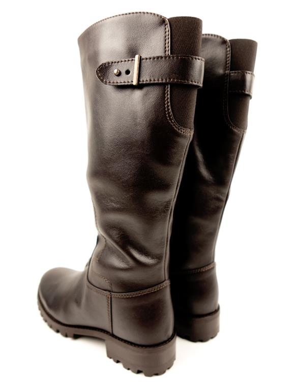 Boots Knee Length Deep Tread Dark Brown 5