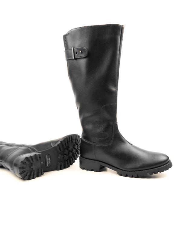 Boots Knee Length Deep Tread Black 6