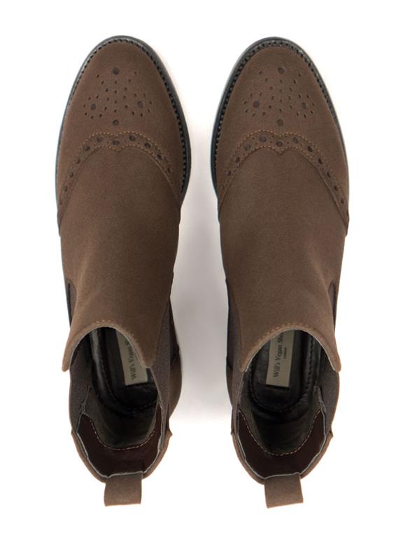 Chelsea Boots Brogue Donkerbruin 5