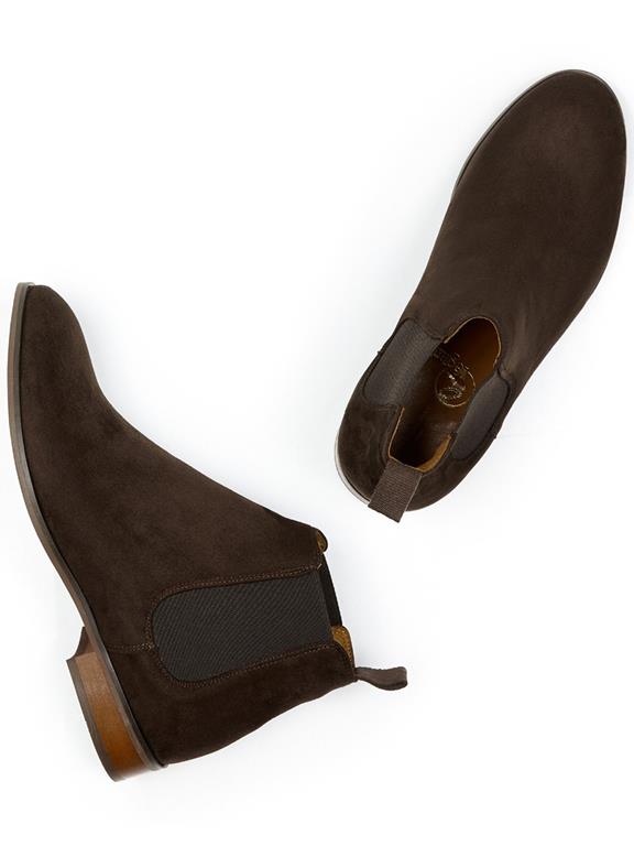 Chelsea Boots Donkerbruin Vegan Suede from Shop Like You Give a Damn