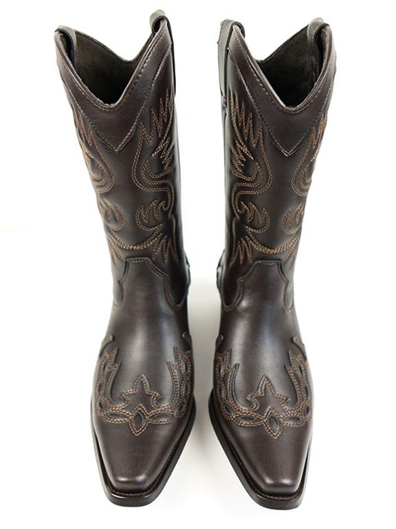 Western Boots Men Dark Brown 7