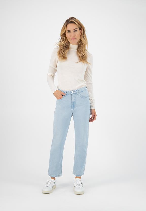 Jeans Cropped Mimi Hellblau 1