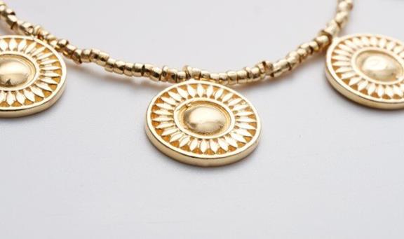 Bracelet Kalbelia Coin Gold Vermeil 3