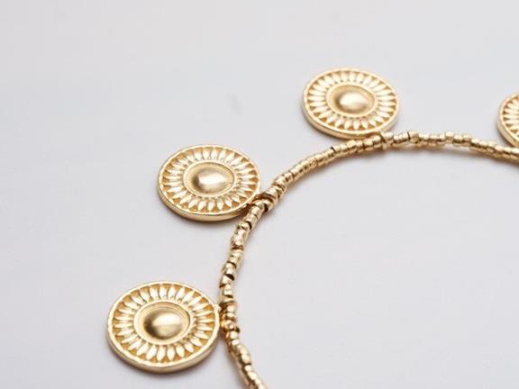 Bracelet Kalbelia Coin Gold Vermeil 4
