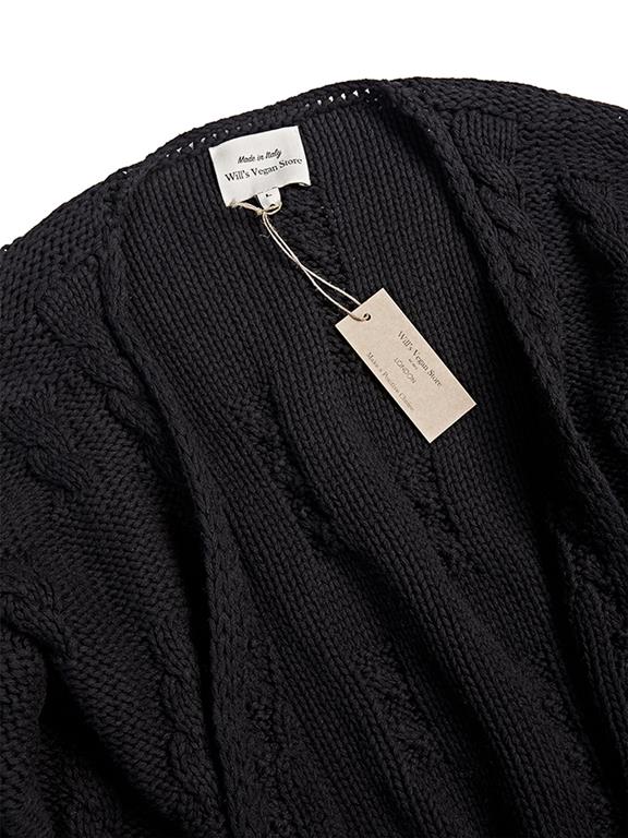 Cardigan Chunky Knit Black from Shop Like You Give a Damn