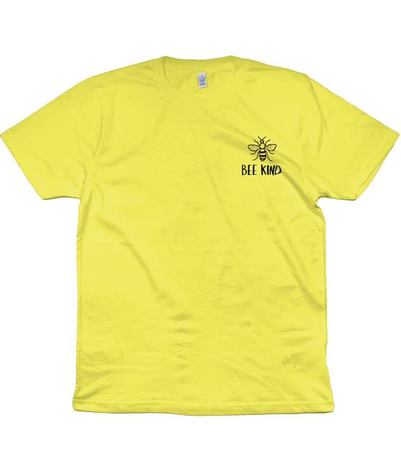 T-Shirt Bee Kind Geel 1