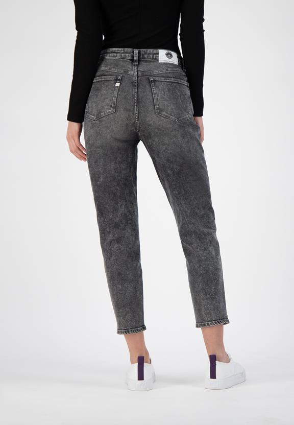 Mom Jeans Stretch Tapered Heavy Stone Grijs 5