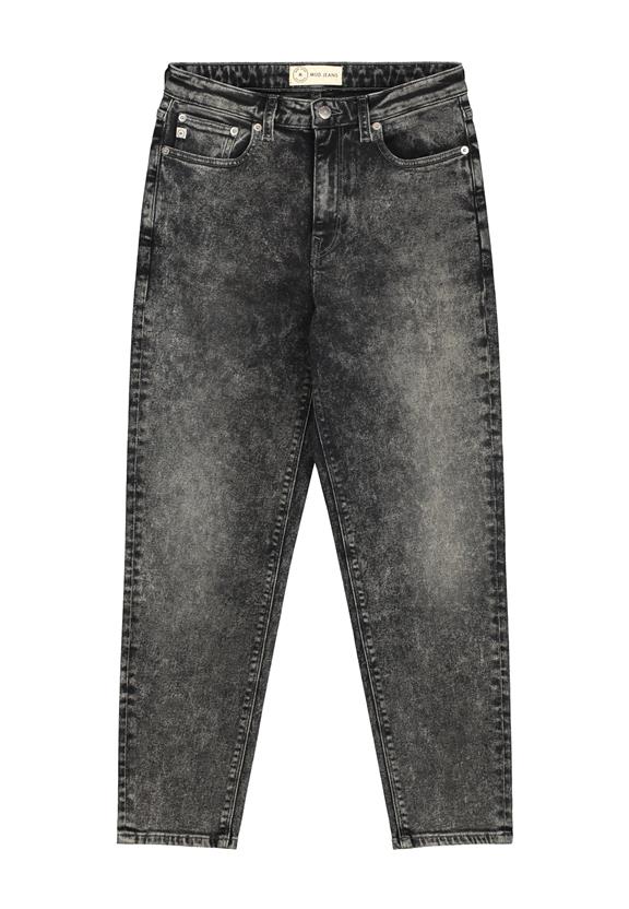 Mom Jeans Stretch Tapered Heavy Stone Grijs 7