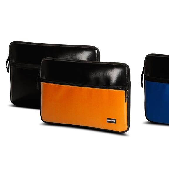 Laptop Case With Front Compartment - Black/Orange 3