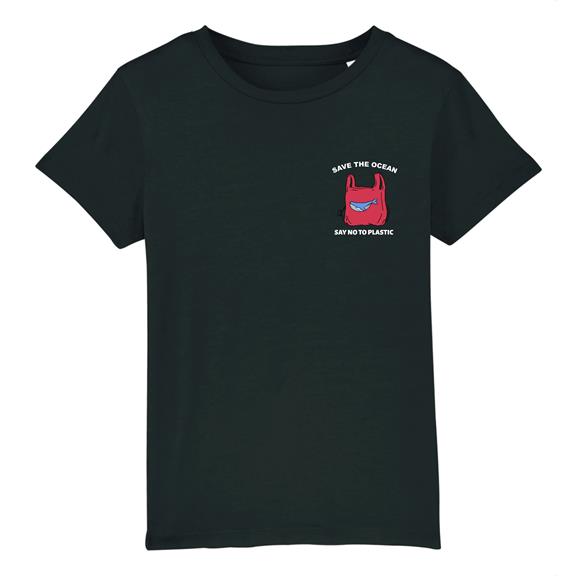 T-Shirt Save The Ocean - Zwart 1