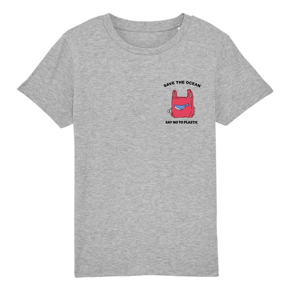 T-Shirt Save The Ocean - Grijs 1