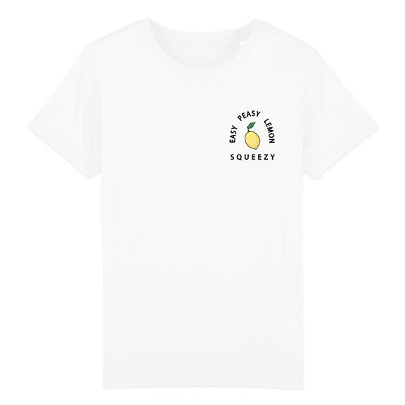 T-Shirt Easy Peasy Lemon Squeezy - Wit 1