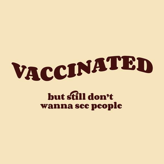 Sweatshirt Vaccinated Zwart 2