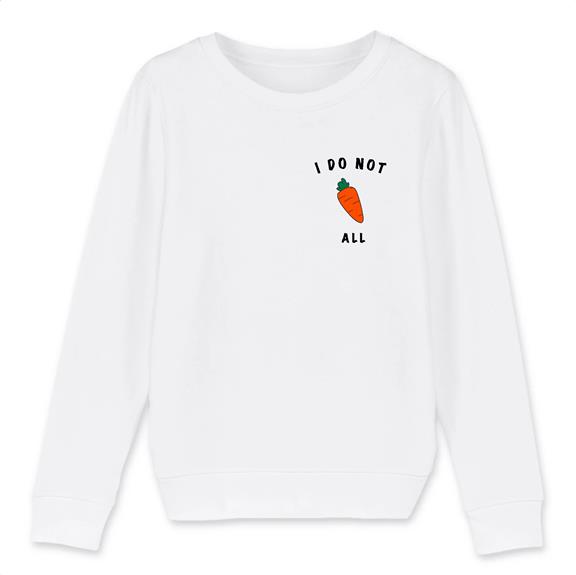 Pullover Kind I Don'T Carrot All - Weiß 1