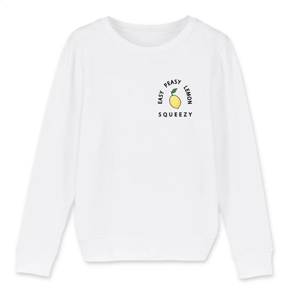 Pullover Kinder Easy Peasy Lemon Squeezy - Weiß 1