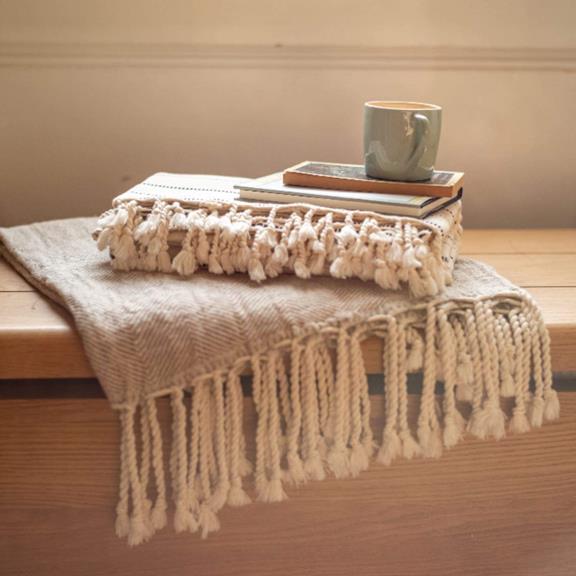 Blanket Linen & Cotton Ev Beige 3