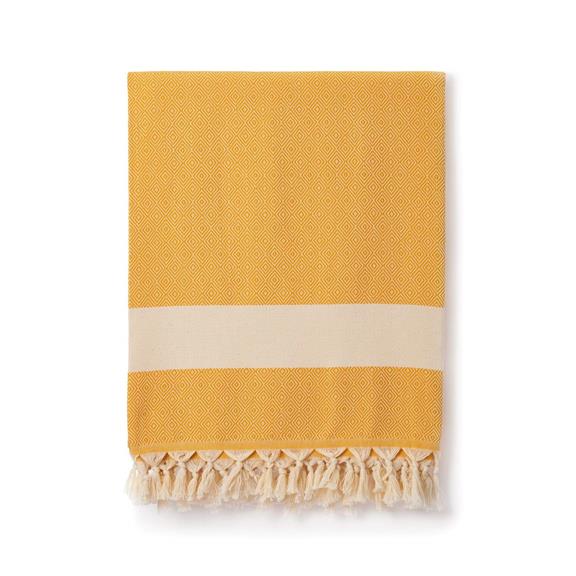 Damla Blanket - Mustard 1