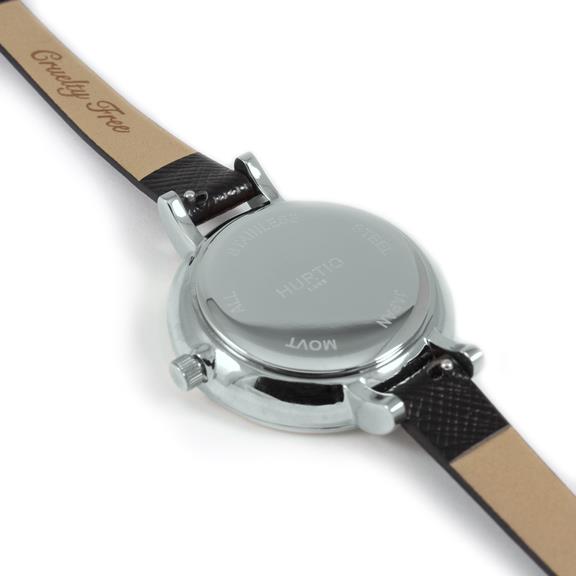 Horloge Amalfi Petite Zilver Wit & Zwart 4