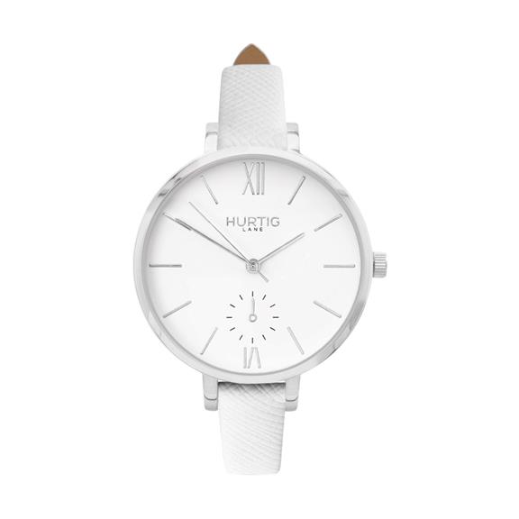 Horloge Amalfi Petite Zilver Wit & Wit via Shop Like You Give a Damn