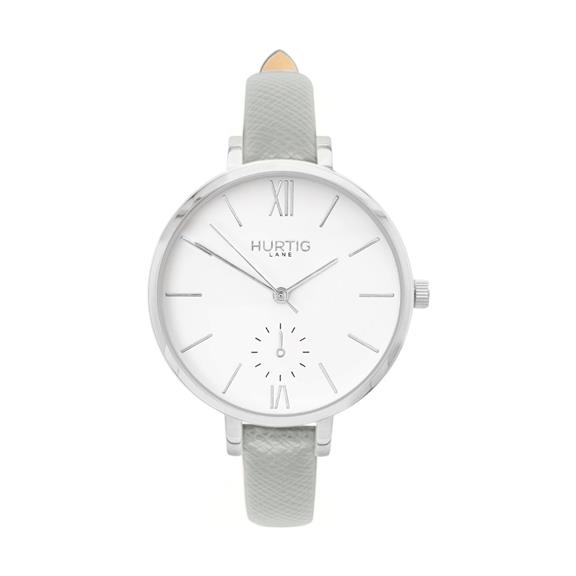 Uhr Amalfi Petite Silber Weiß & Braun 12