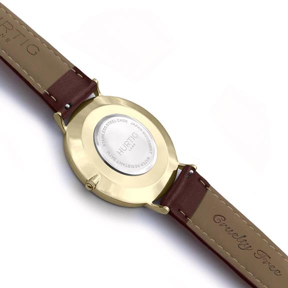 Mykonos Horloge Goud, Zwart & Kastanje from Shop Like You Give a Damn