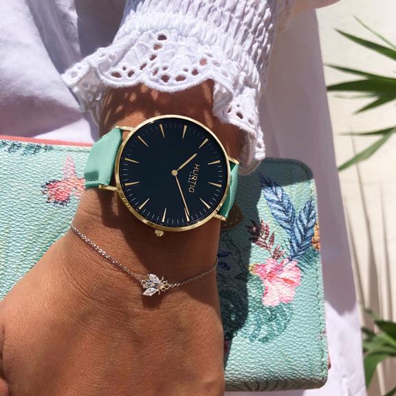 Mykonos Horloge Goud, Zwart & Mint from Shop Like You Give a Damn