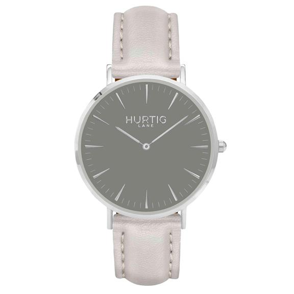 Mykonos Vegan Leather Watch Silver & Grey from Shop Like You Give a Damn