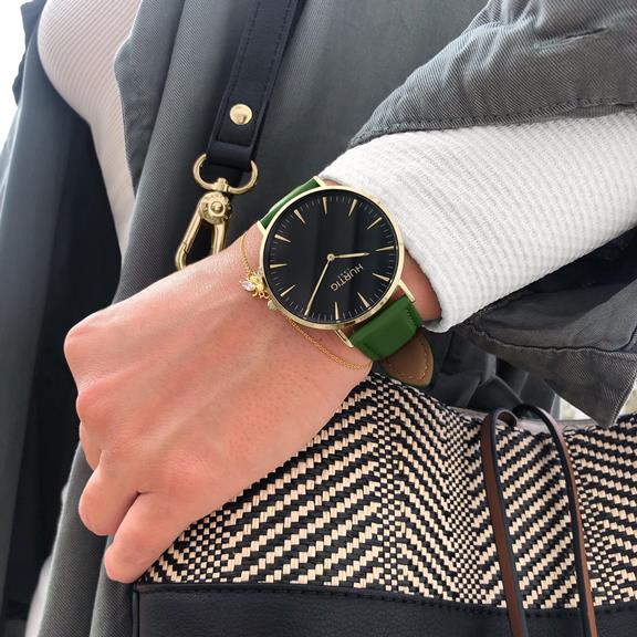 Mykonos Watch Gold, Black & Green from Shop Like You Give a Damn