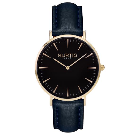 Mykonos Watch Gold, Black & Midnight Blue via Shop Like You Give a Damn