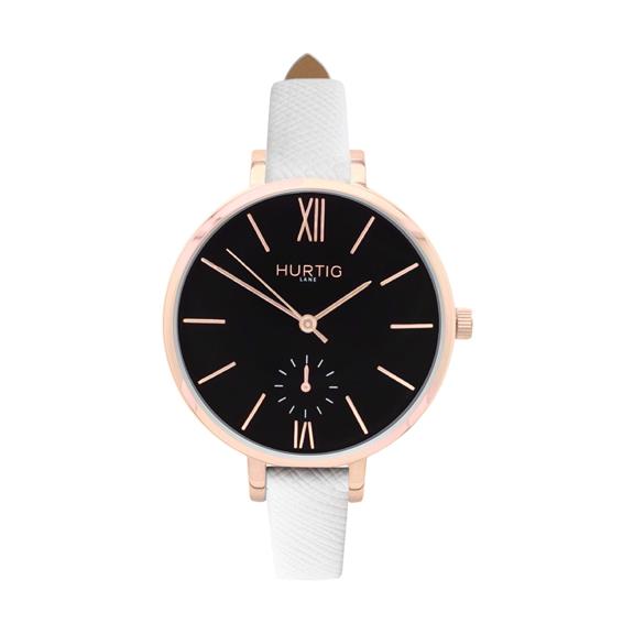 Horloge Amalfi Petite RosÃ©goud Zwart & Zilver from Shop Like You Give a Damn