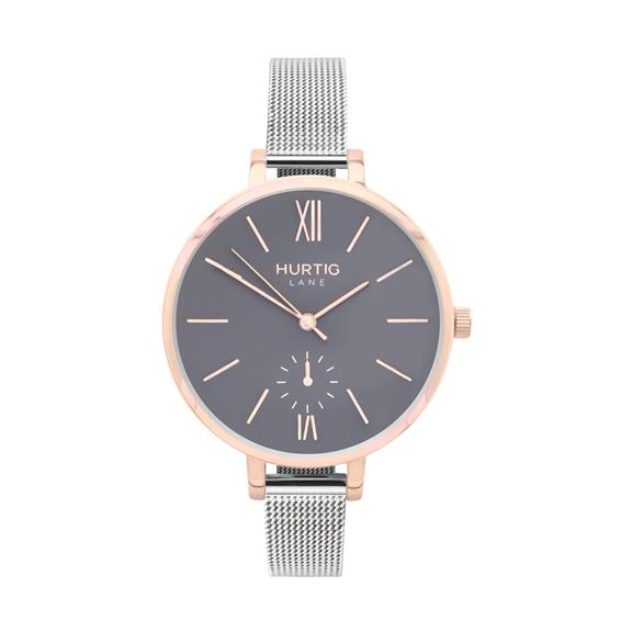 Horloge Amalfi Petite RosÃ©goud Grijs & Zilver via Shop Like You Give a Damn