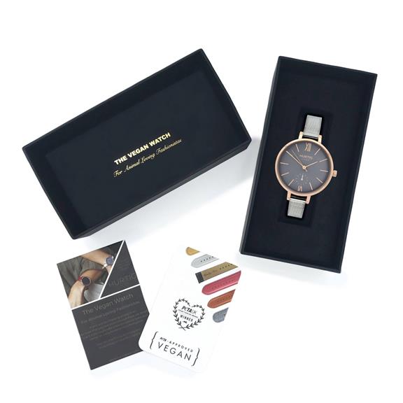 Horloge Amalfi Petite RosÃ©goud Grijs & Zilver from Shop Like You Give a Damn